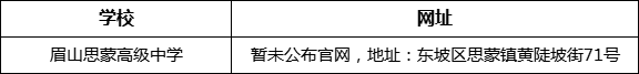 眉山市眉山思蒙高級中學(xué)網(wǎng)址是什么？