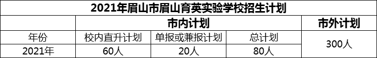 2024年眉山市眉山育英實(shí)驗(yàn)學(xué)校招生計(jì)劃是多少？