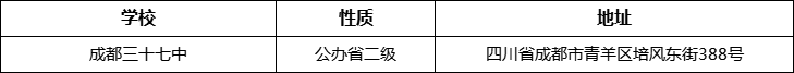 成都市成都三十七中詳細(xì)地址、在哪里？