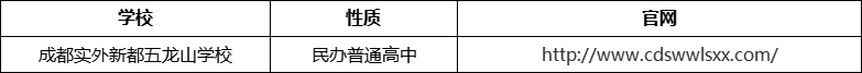 成都市成都實(shí)外新都五龍山學(xué)校官網(wǎng)、網(wǎng)址、官方網(wǎng)站