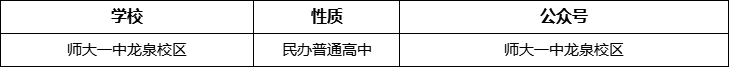 成都市師大一中龍泉校區(qū)官網(wǎng)、網(wǎng)址、官方網(wǎng)站